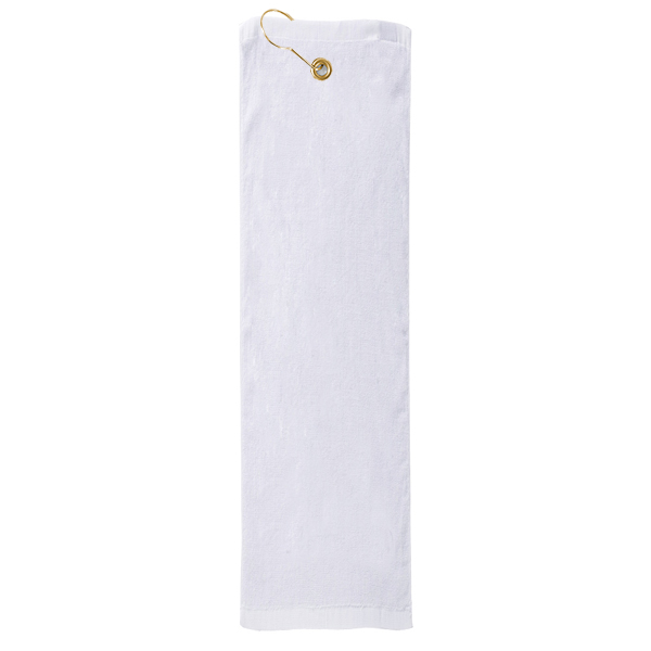 Picture of Premium Mid-Weight Velour Golf Towel - Trifolded (White Imprinted)