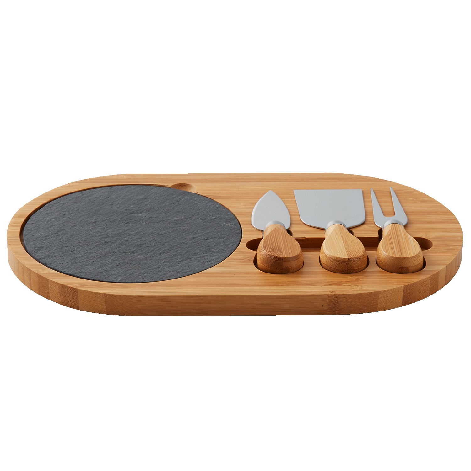 Picture of 4-Piece Oval Slate Cheese Board Set