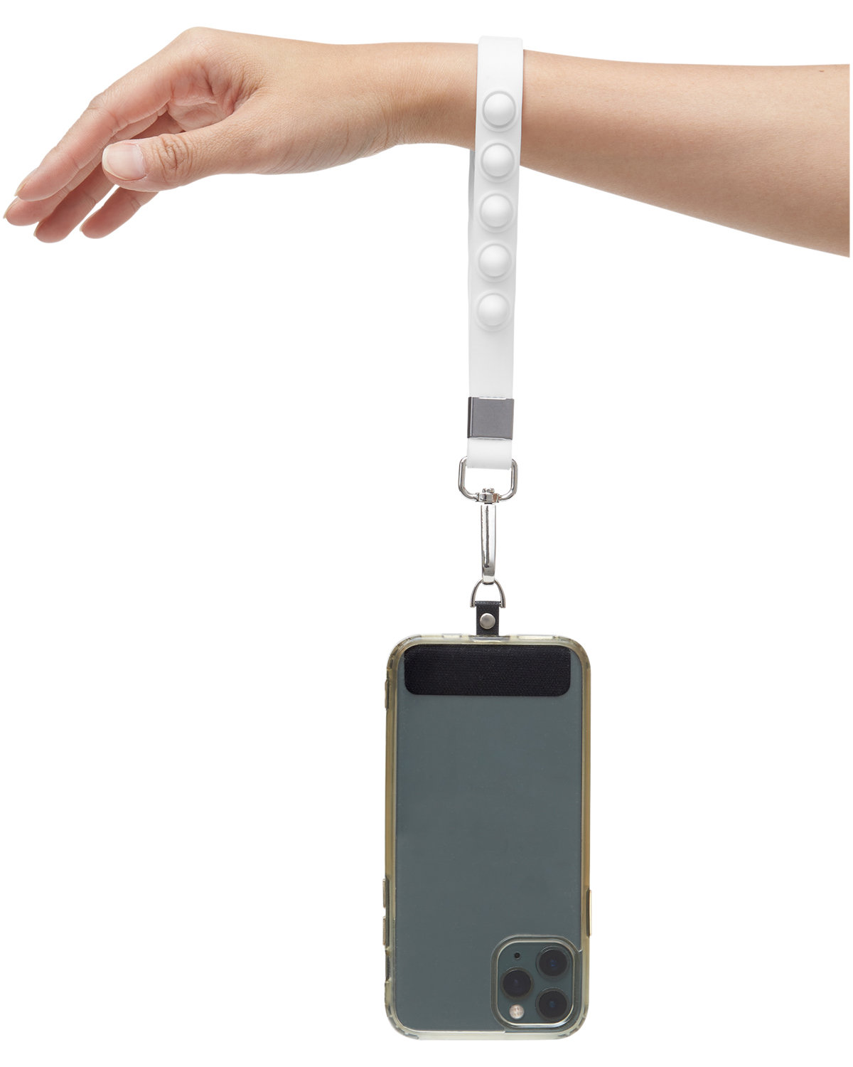 Picture of Push Pop Wrist Strap Keychain With Phone Holder.