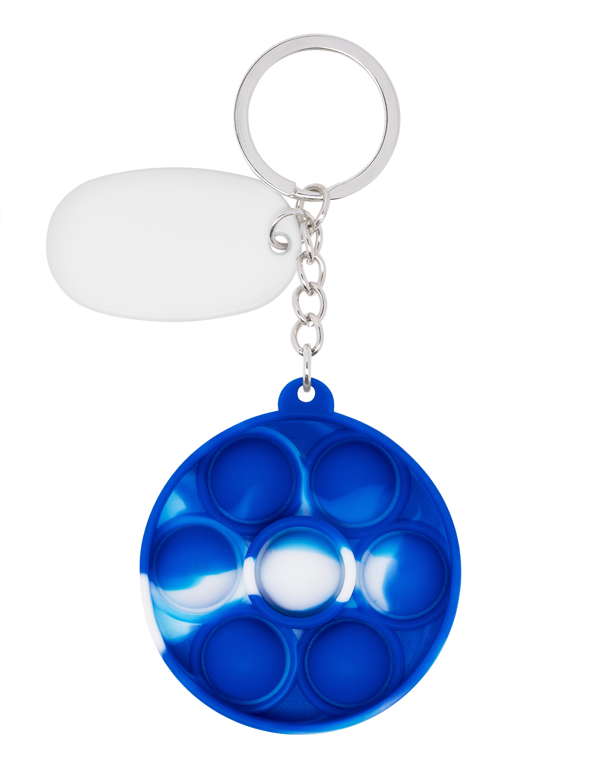 Picture of Push Pop Bubble Round Fidget Sensory Keychain.