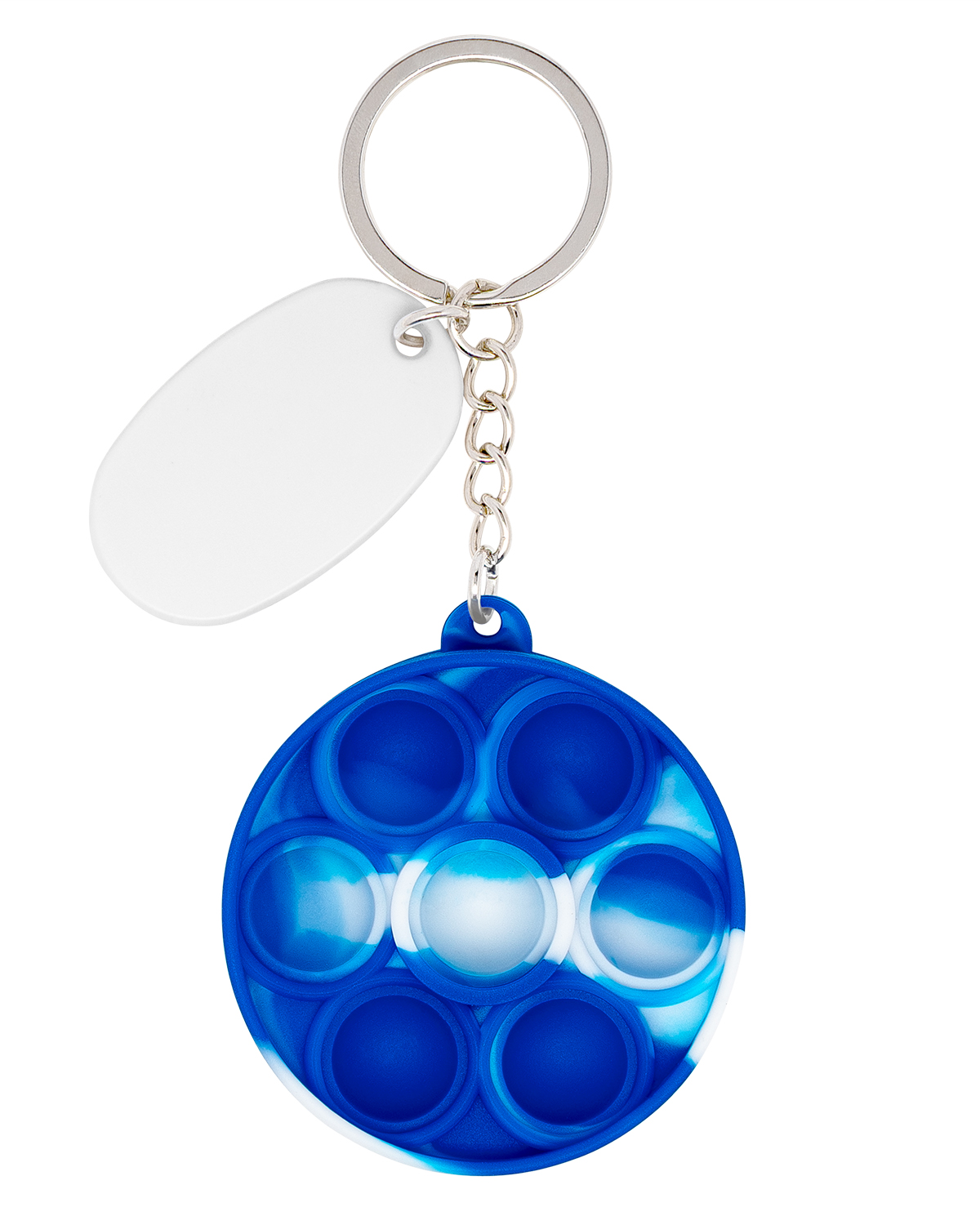 Picture of Push Pop Bubble Round Fidget Sensory Keychain.