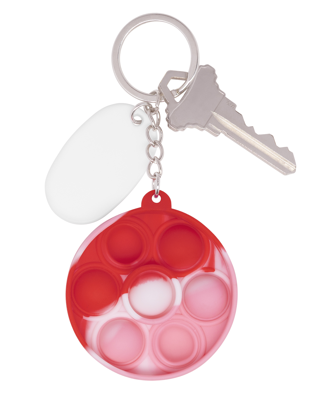 Picture of Push Pop Bubble Round Fidget Sensory Keychain.