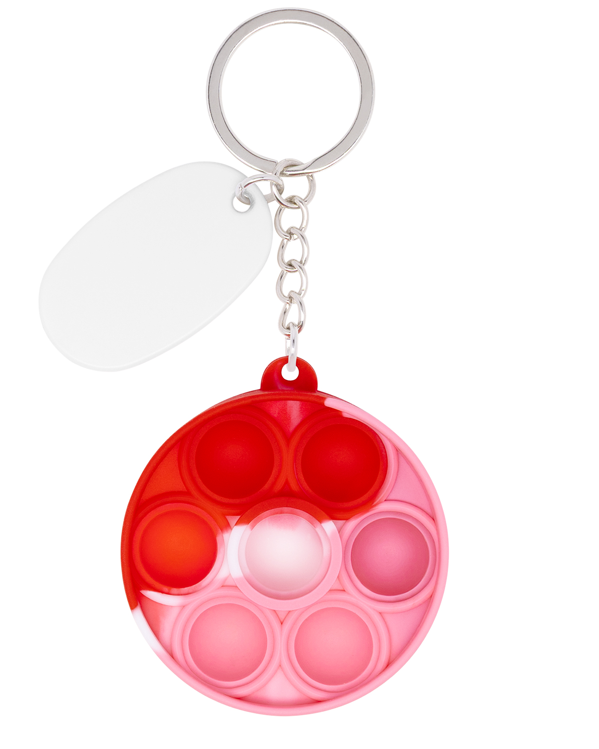 Picture of Push Pop Bubble Round Fidget Sensory Keychain.