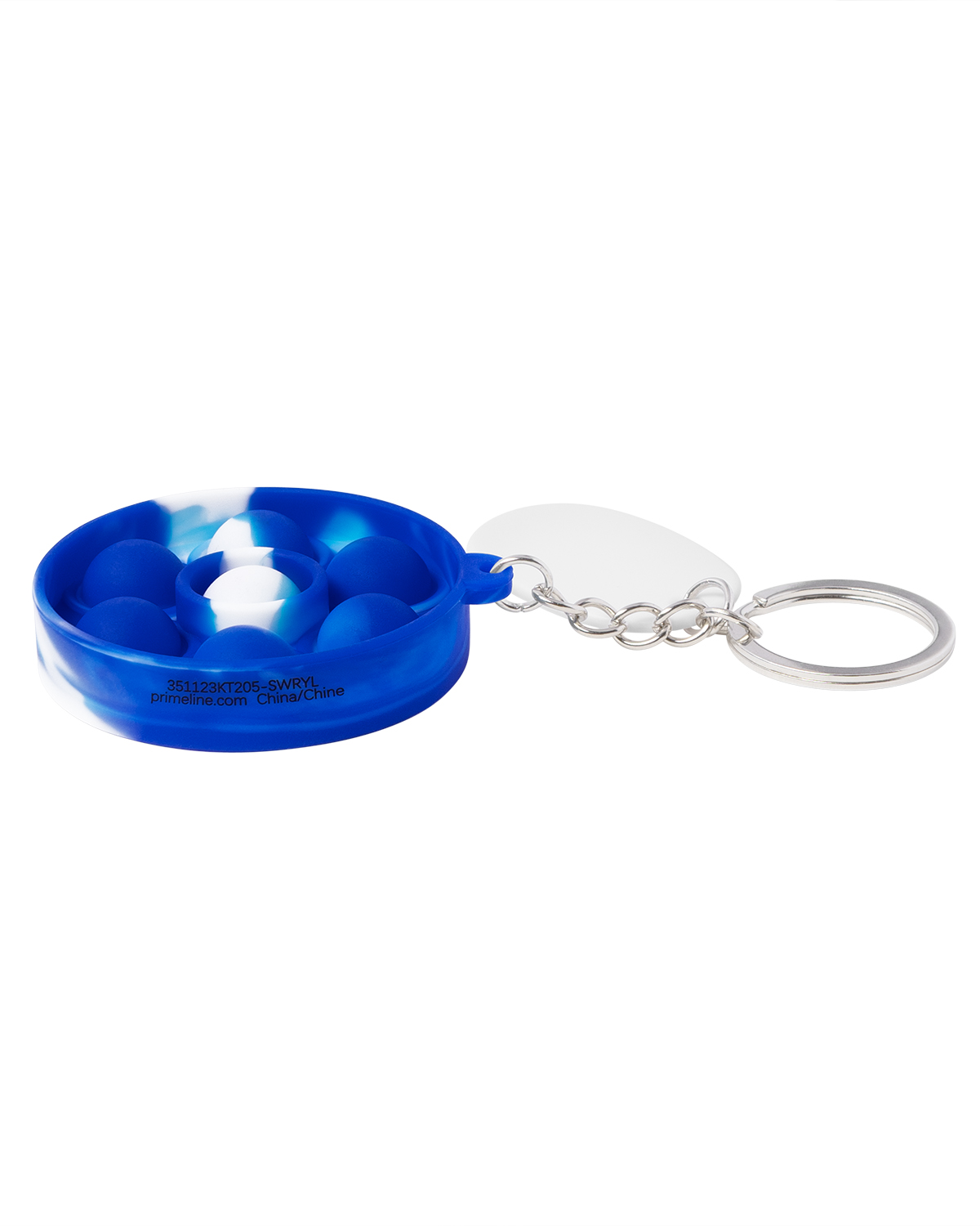 Picture of Push Pop Bubble Round Fidget Sensory Keychain.
