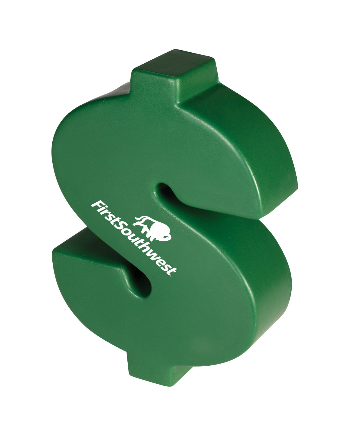 Picture of Dollar Money Sign Shape Stress Ball.