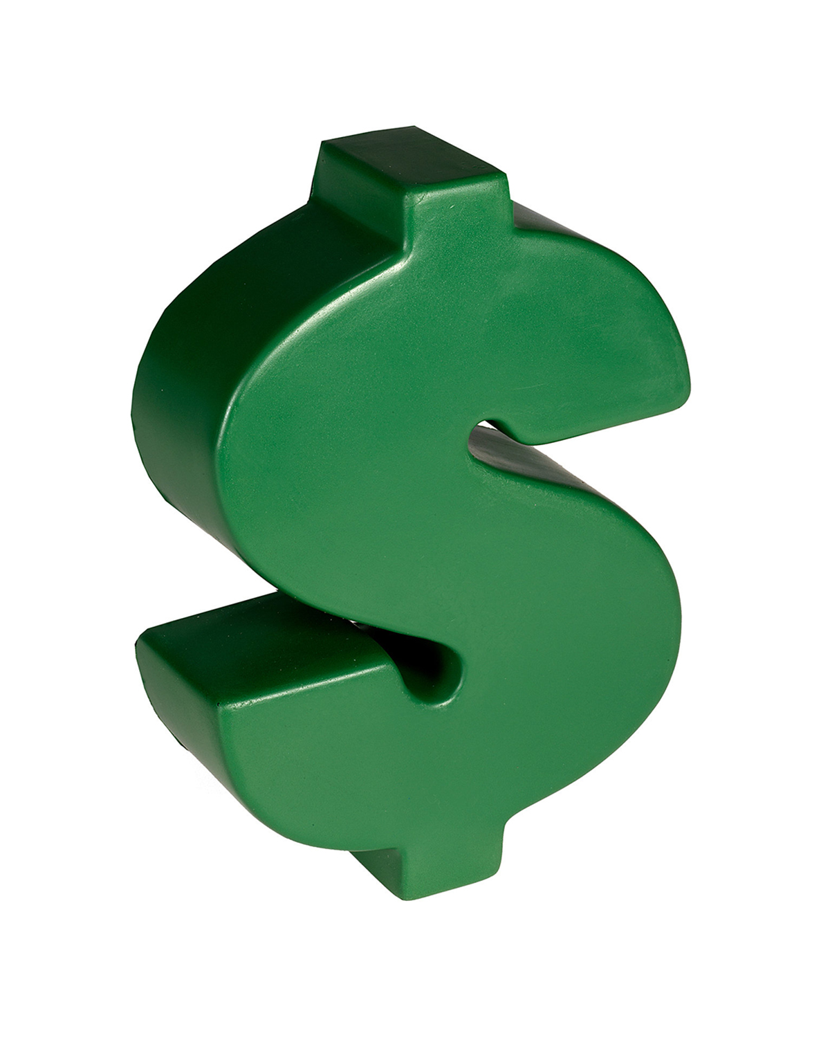 Picture of Dollar Money Sign Shape Stress Ball.