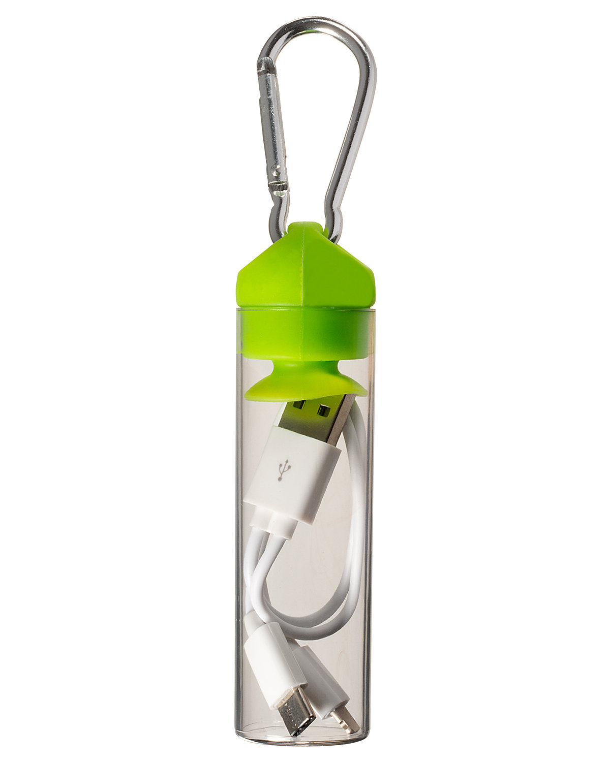 Picture of 3-in-1 Charger Cable in Carabiner Storage Tube