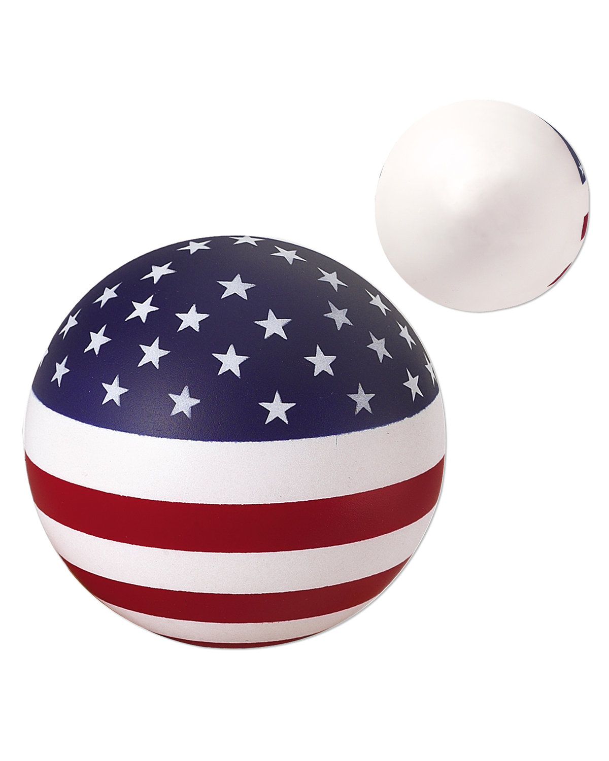Picture of Stars and Stripes Patriotic Round Stress Ball.