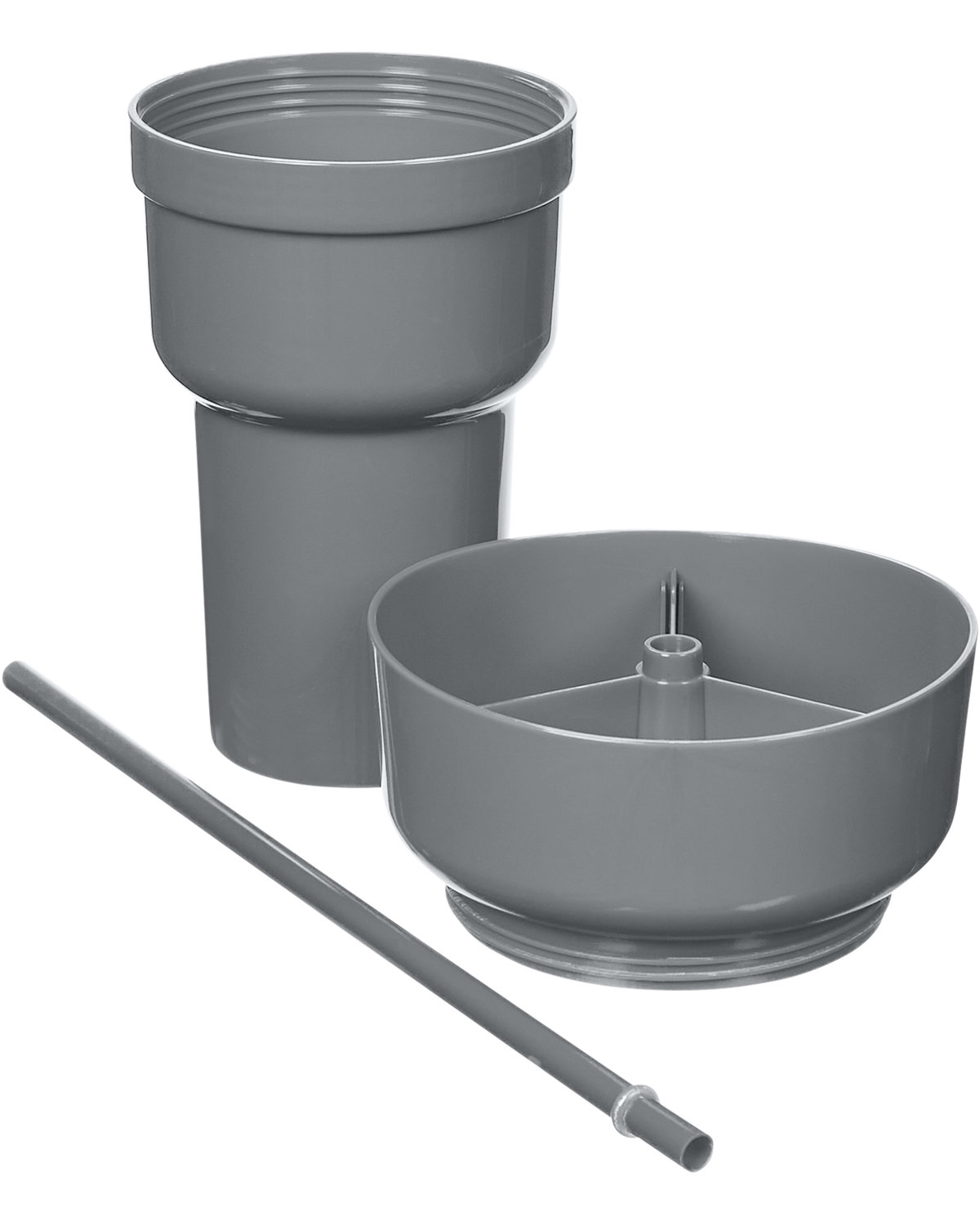 Picture of 1L Recycled PP Stadium Tumbler with Snack Bowl.