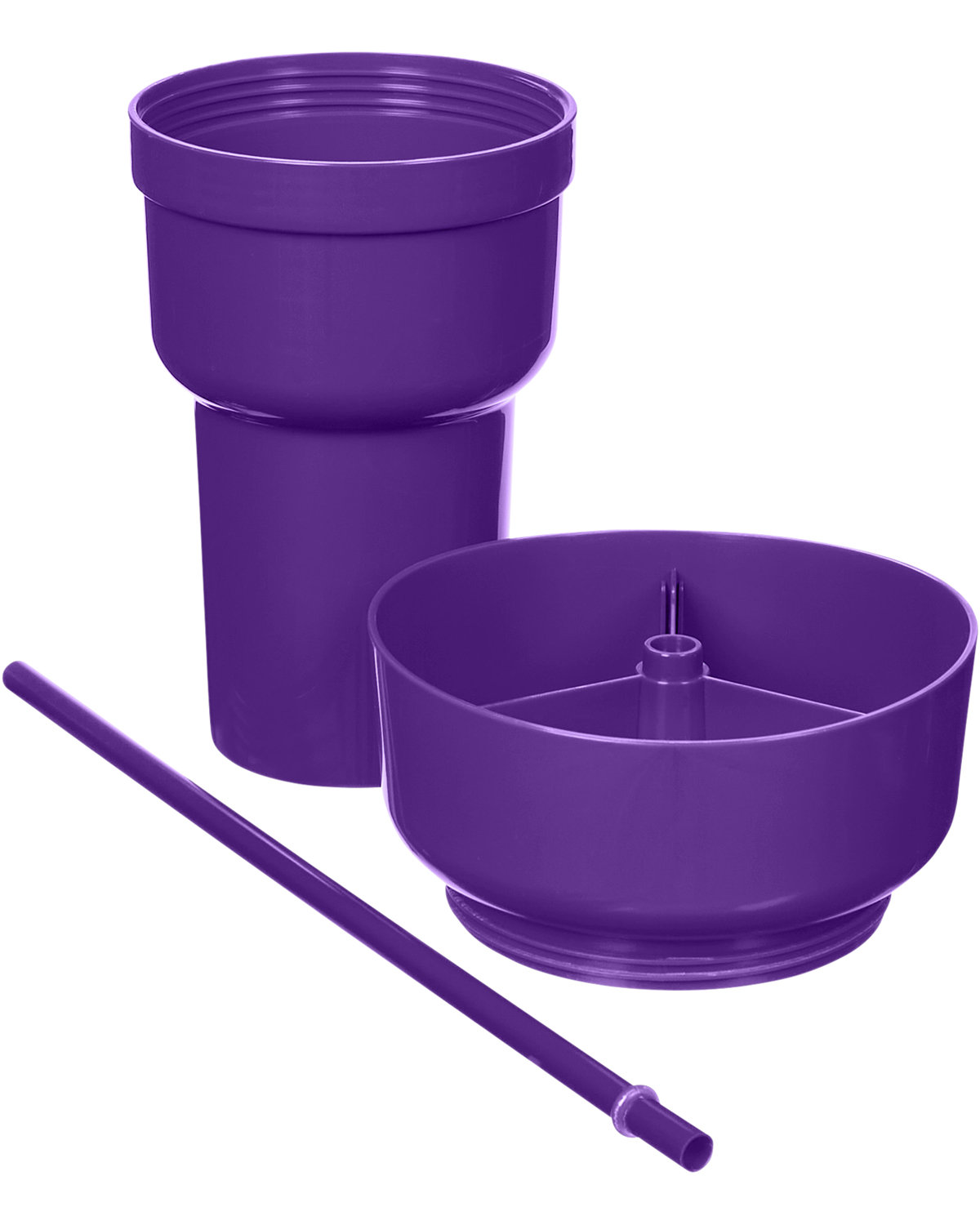 Picture of 1L Recycled PP Stadium Tumbler with Snack Bowl.