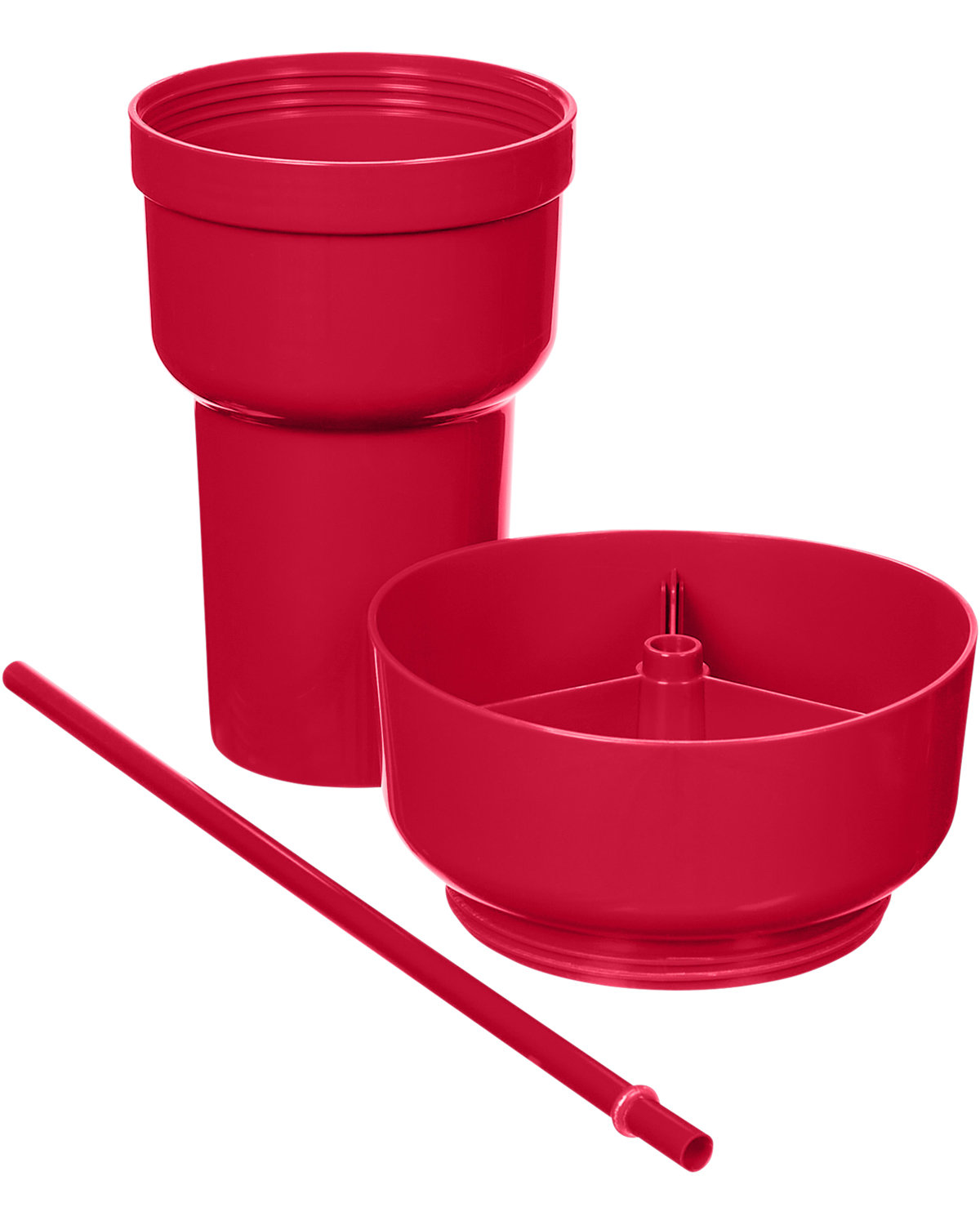 Picture of 1L Recycled PP Stadium Tumbler with Snack Bowl.