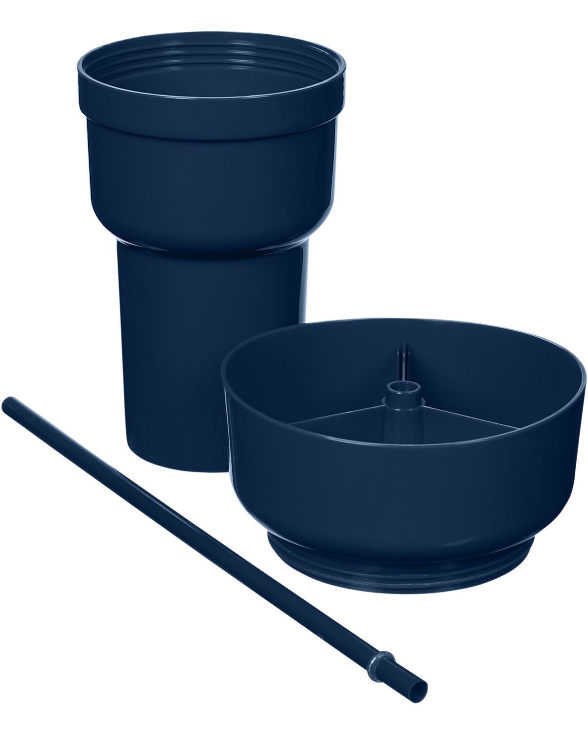 Picture of 1L Recycled PP Stadium Tumbler with Snack Bowl.
