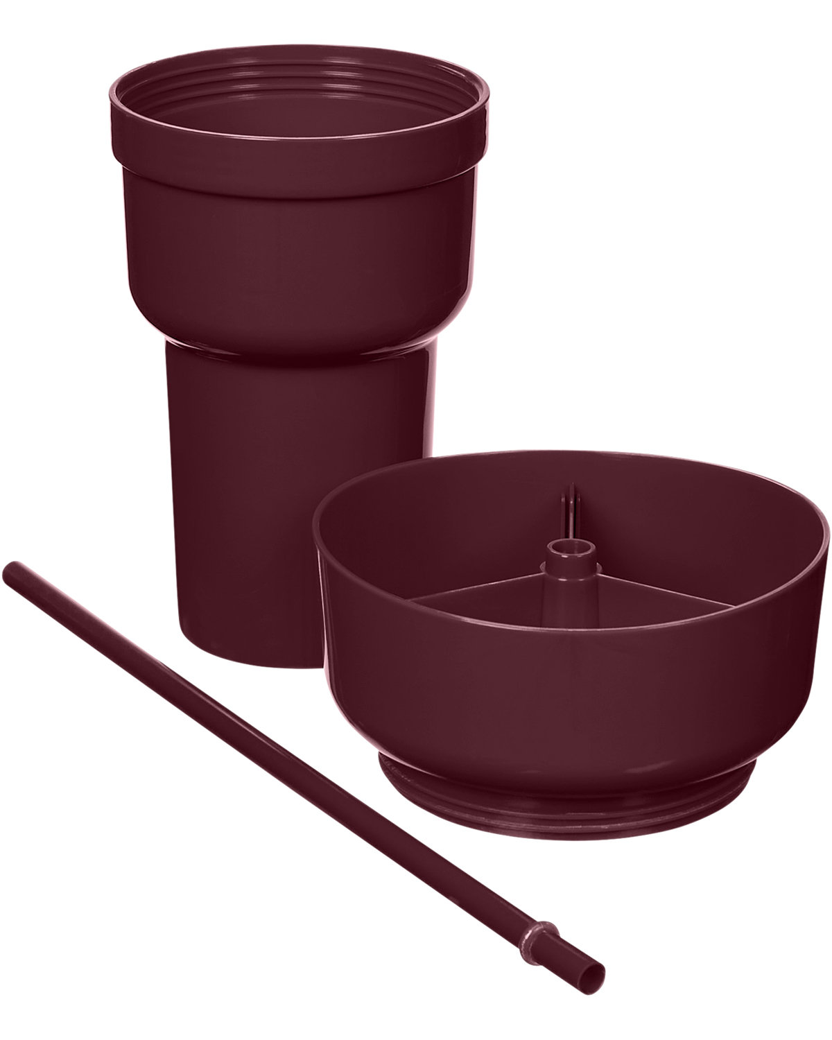 Picture of 1L Recycled PP Stadium Tumbler with Snack Bowl.