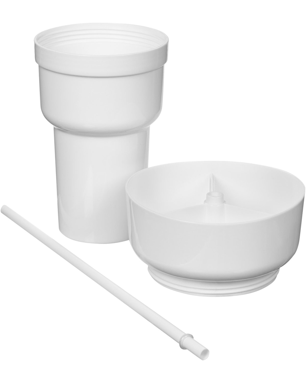Picture of 1L Recycled PP Stadium Tumbler with Snack Bowl.