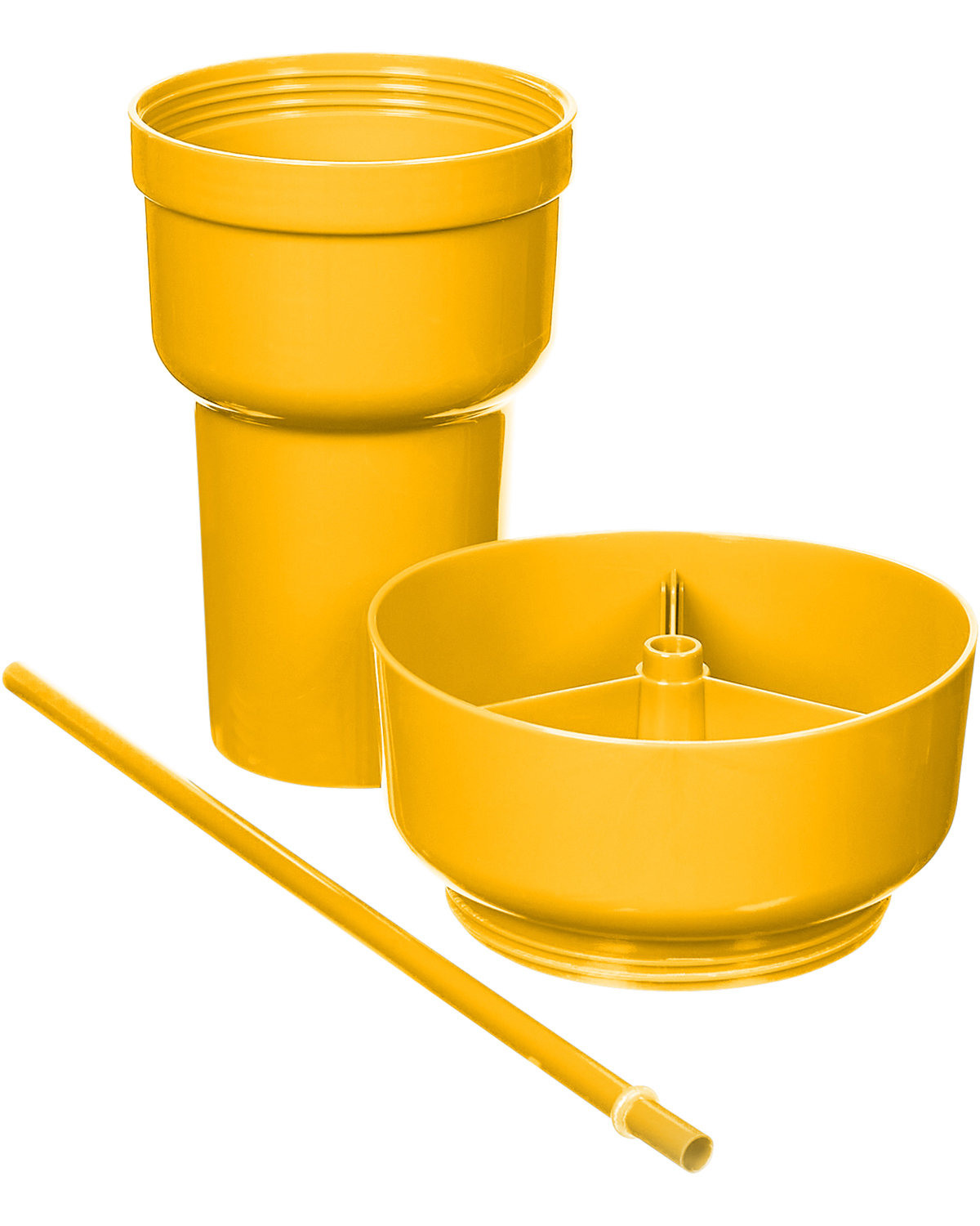 Picture of 1L Recycled PP Stadium Tumbler with Snack Bowl.