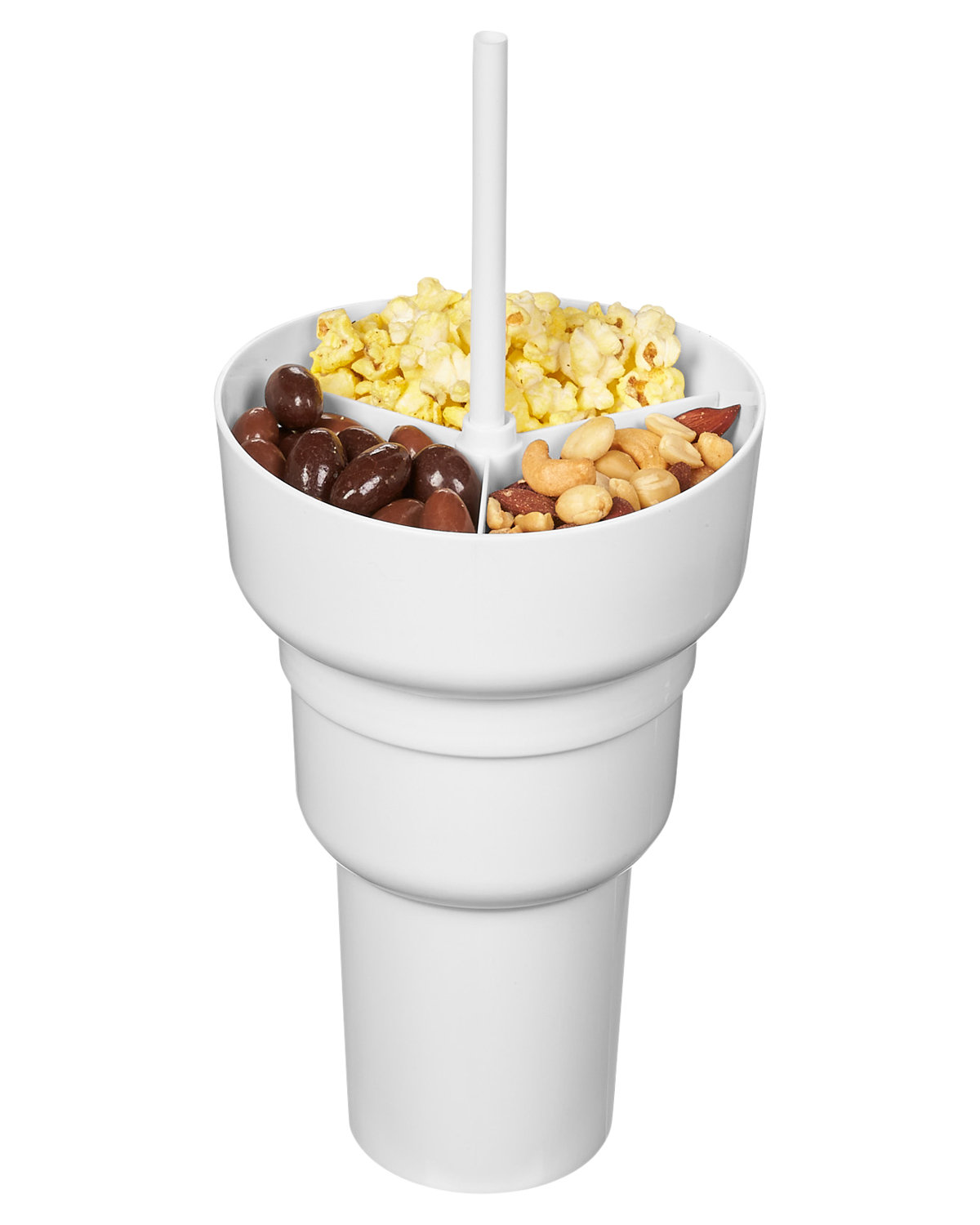 Picture of 1L Recycled PP Stadium Tumbler with Snack Bowl.