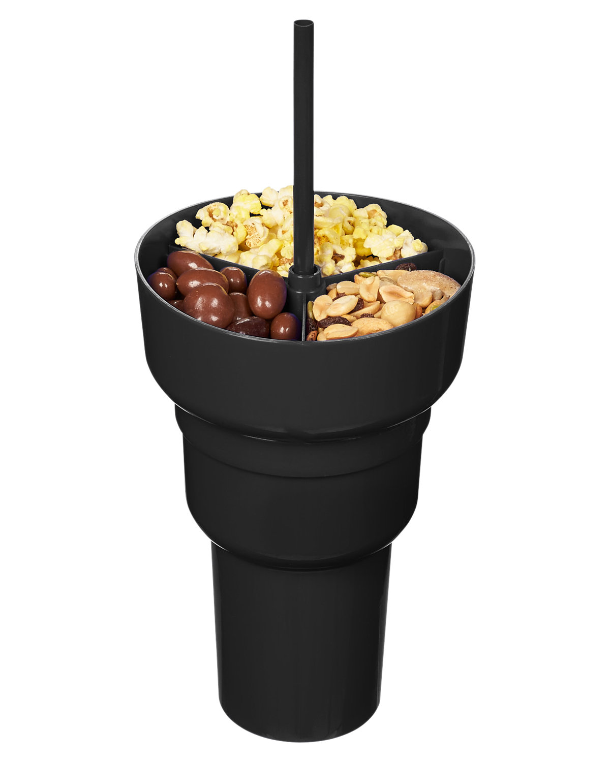 Picture of 1L Recycled PP Stadium Tumbler with Snack Bowl.
