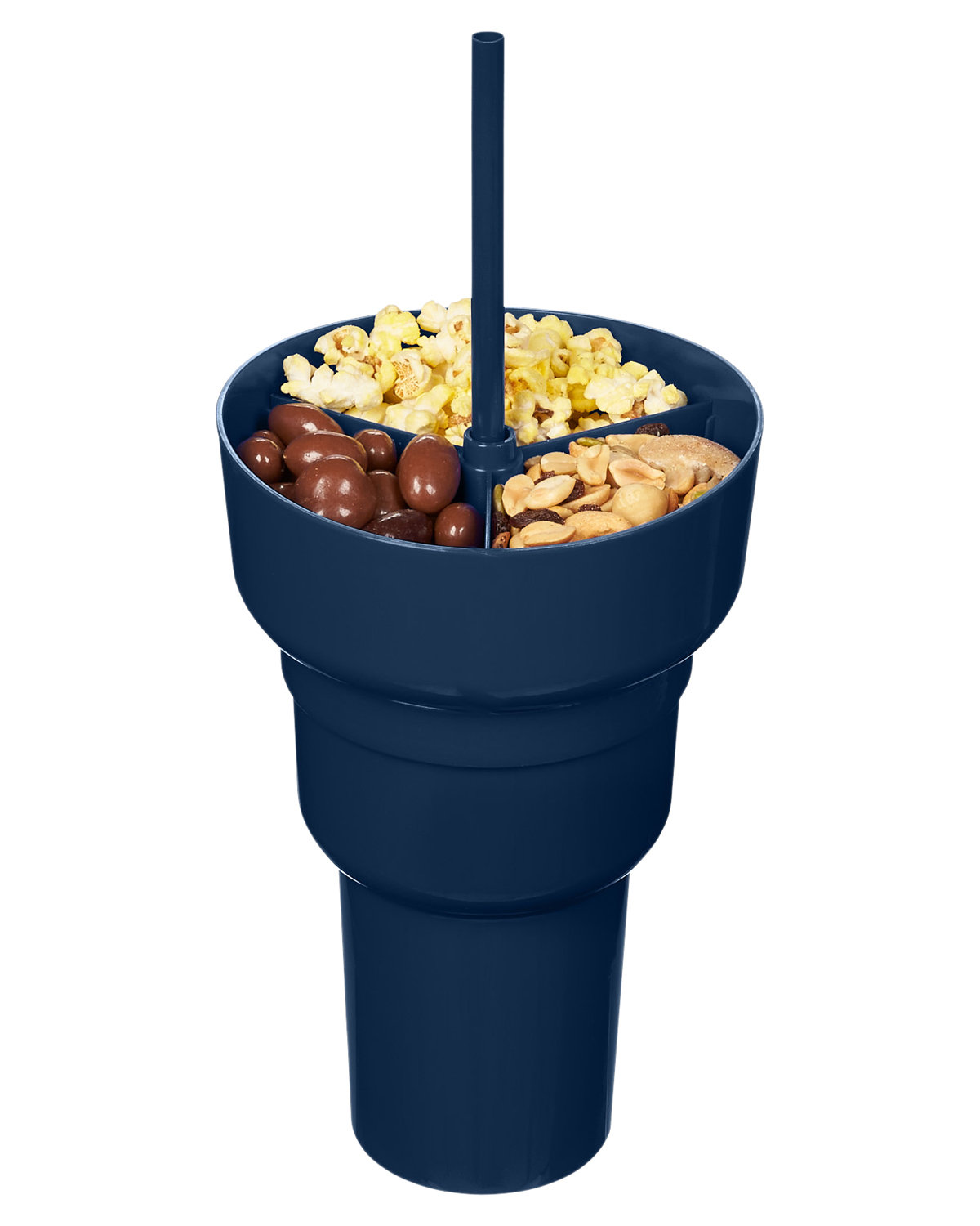 Picture of 1L Recycled PP Stadium Tumbler with Snack Bowl.