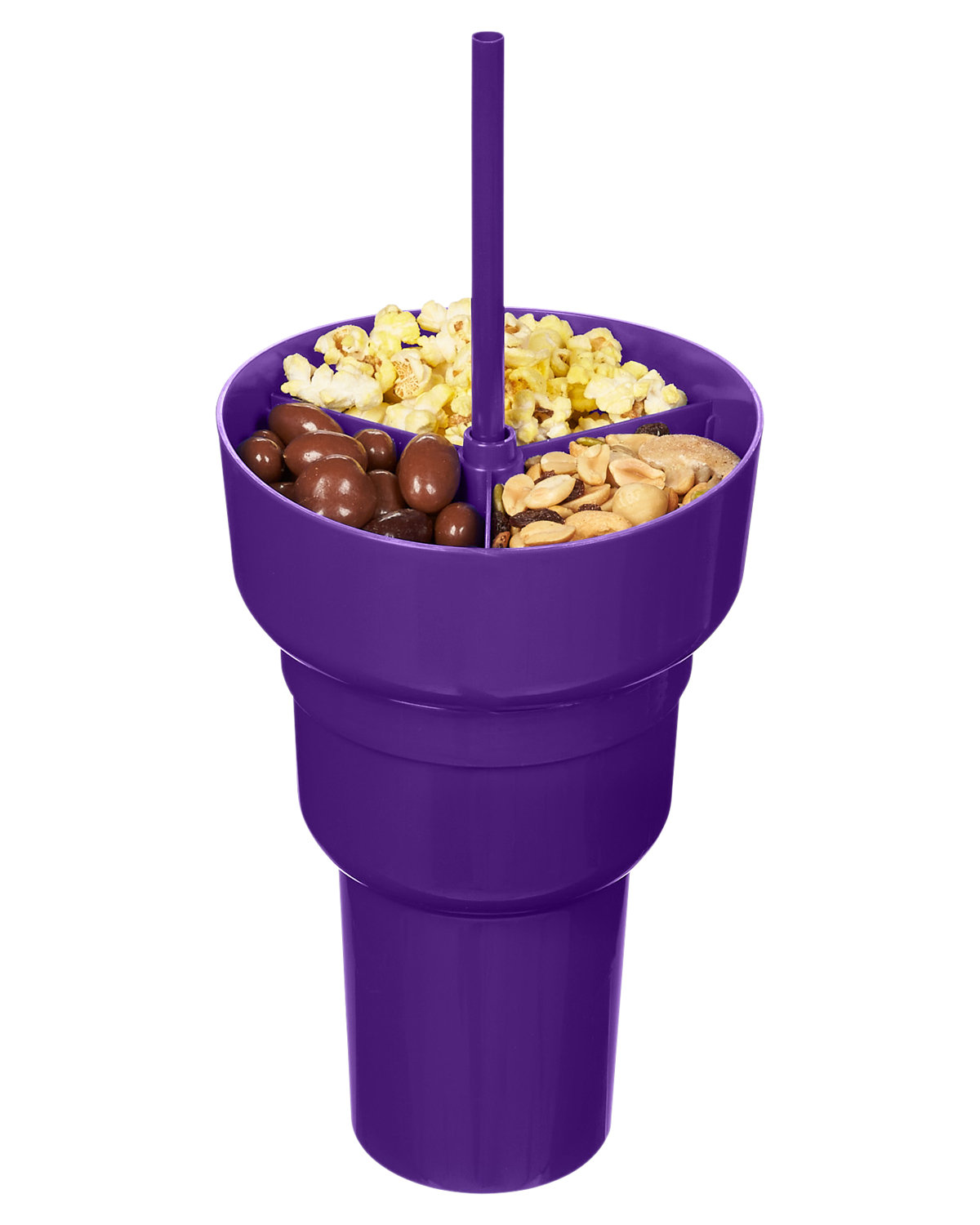Picture of 1L Recycled PP Stadium Tumbler with Snack Bowl.