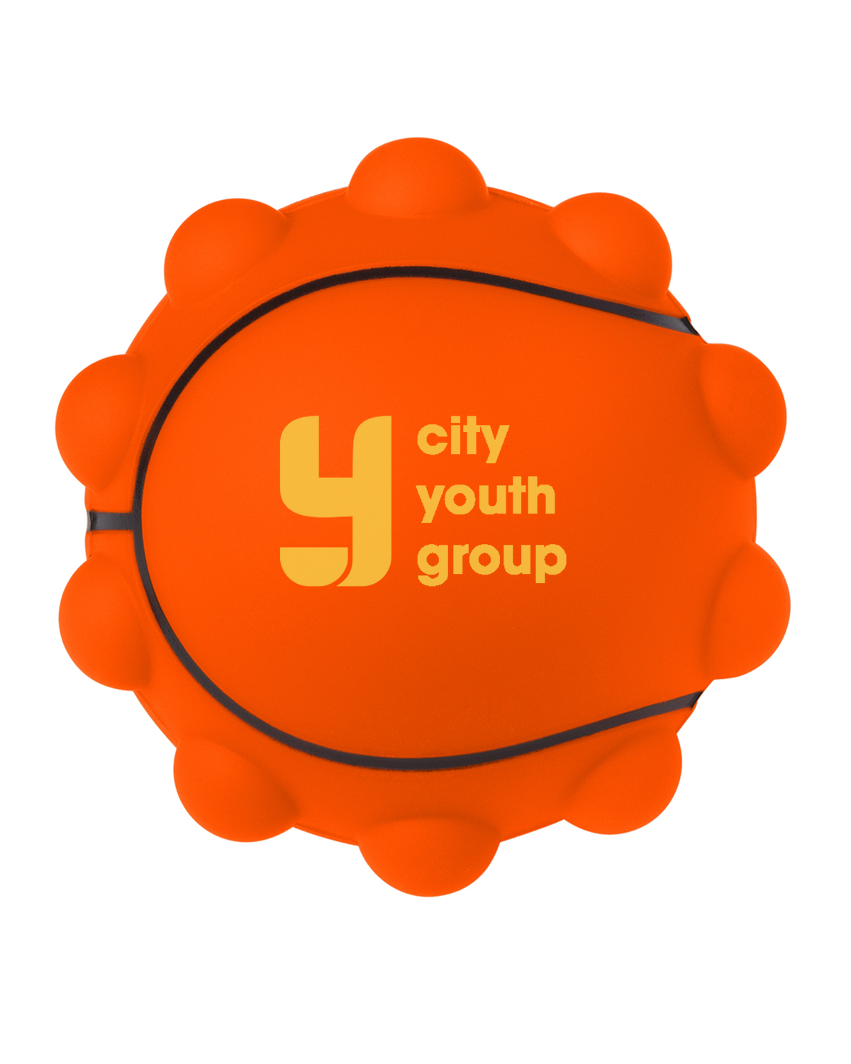 Picture of Basketball Shape Push Pop Fidget Sensory Toy.