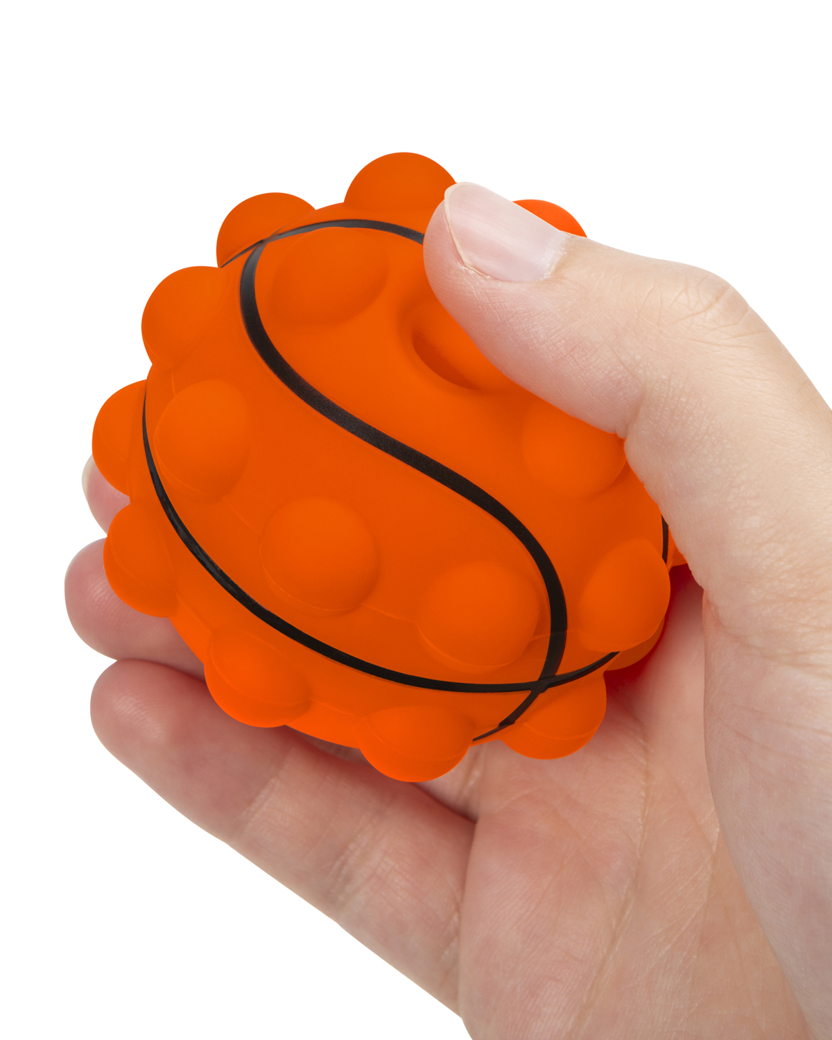 Picture of Basketball Shape Push Pop Fidget Sensory Toy.