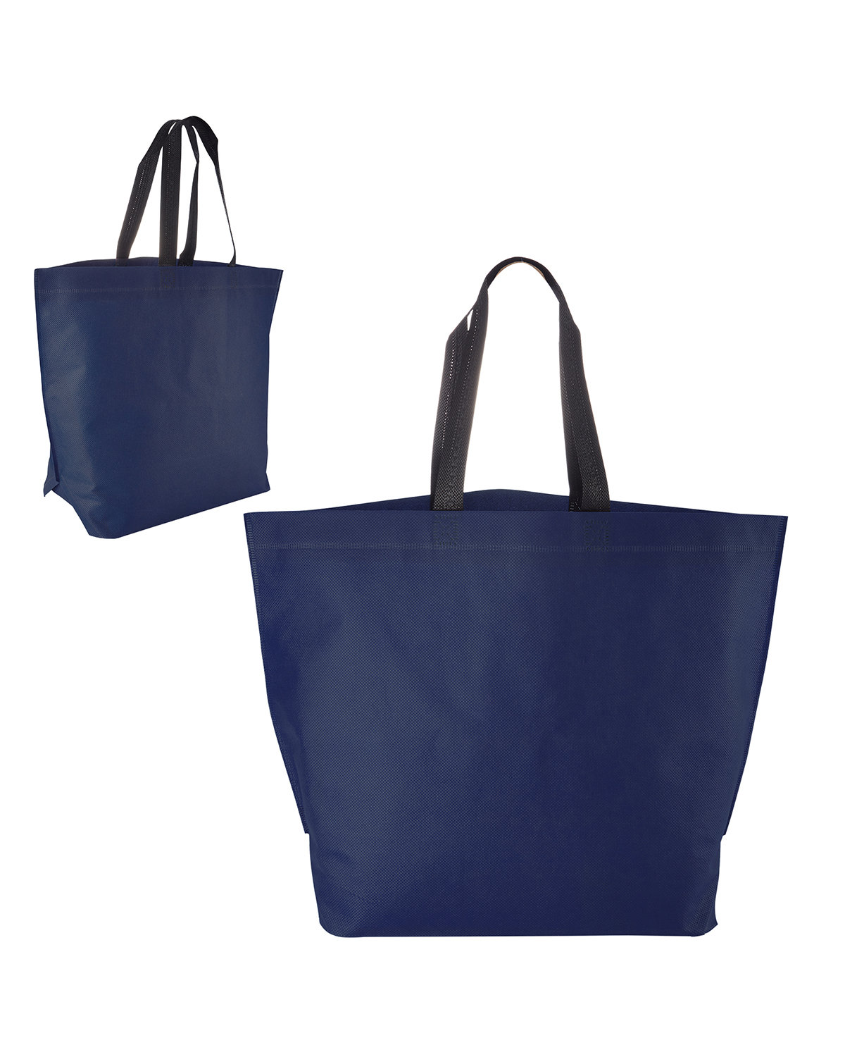Picture of Two-Tone Heat Sealed Non-Woven Tote Bag.