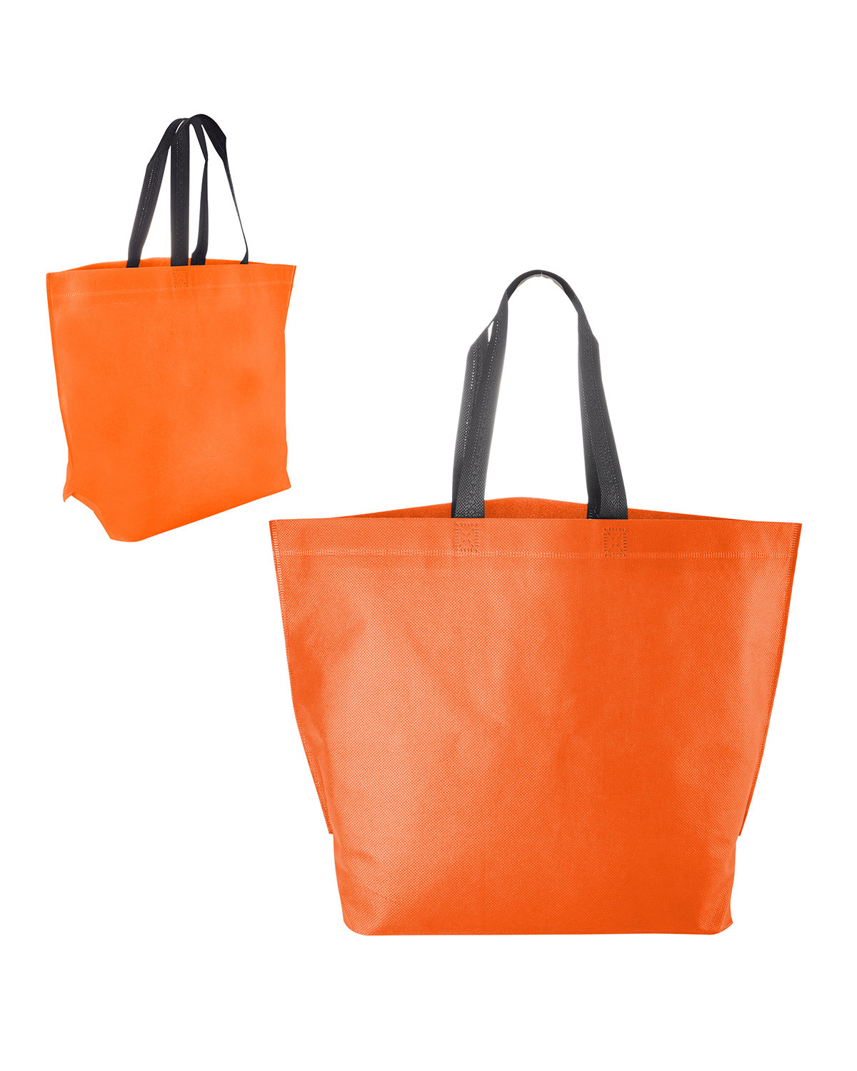 Picture of Two-Tone Heat Sealed Non-Woven Tote Bag.