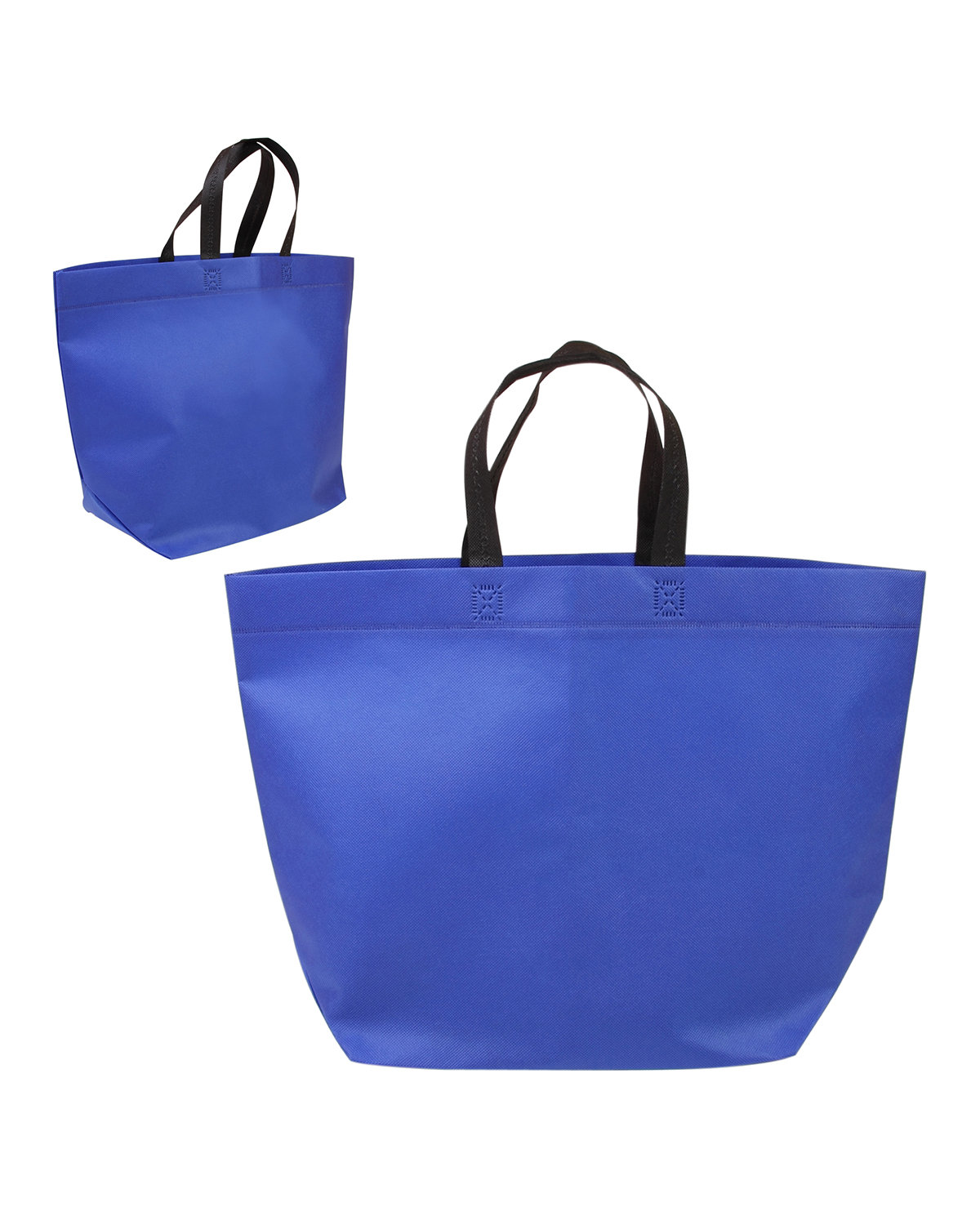 Picture of Two-Tone Heat Sealed Non-Woven Tote Bag.