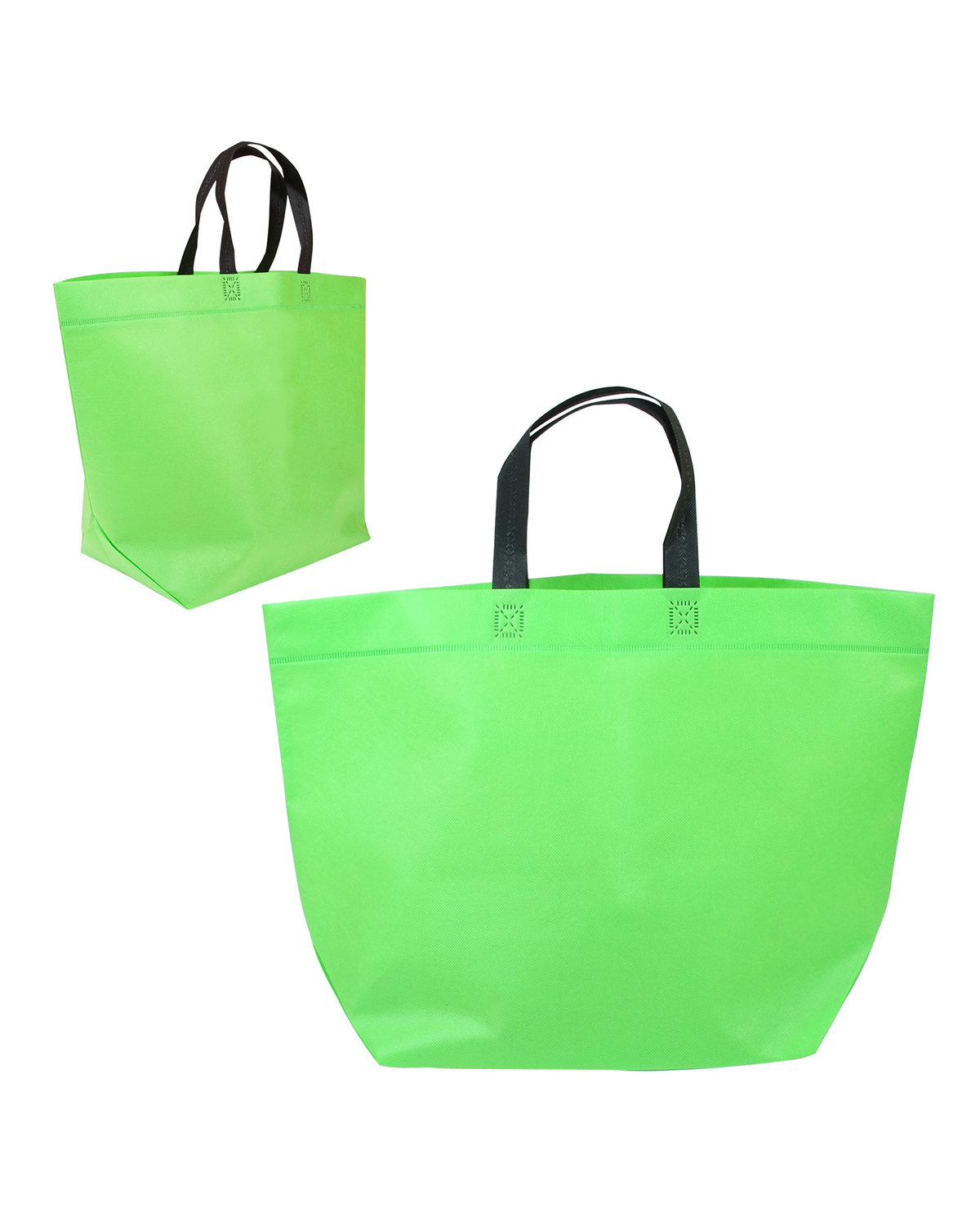 Picture of Two-Tone Heat Sealed Non-Woven Tote Bag.