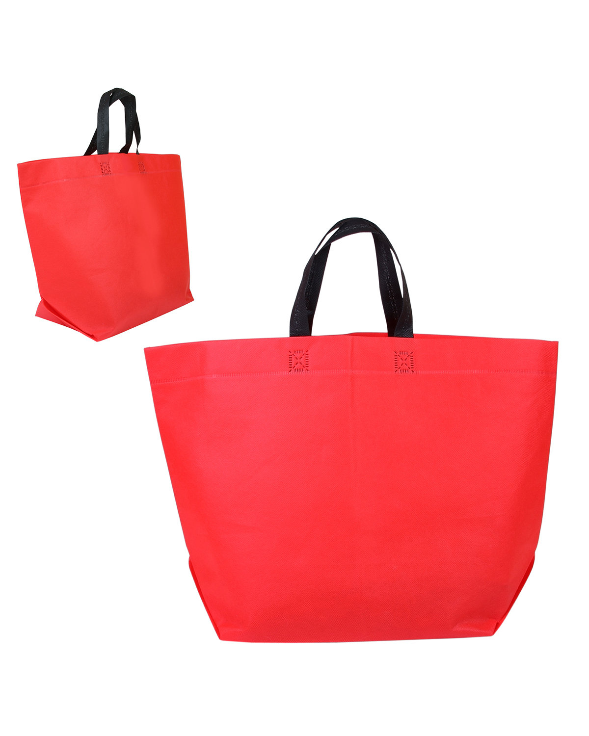 Picture of Two-Tone Heat Sealed Non-Woven Tote Bag.