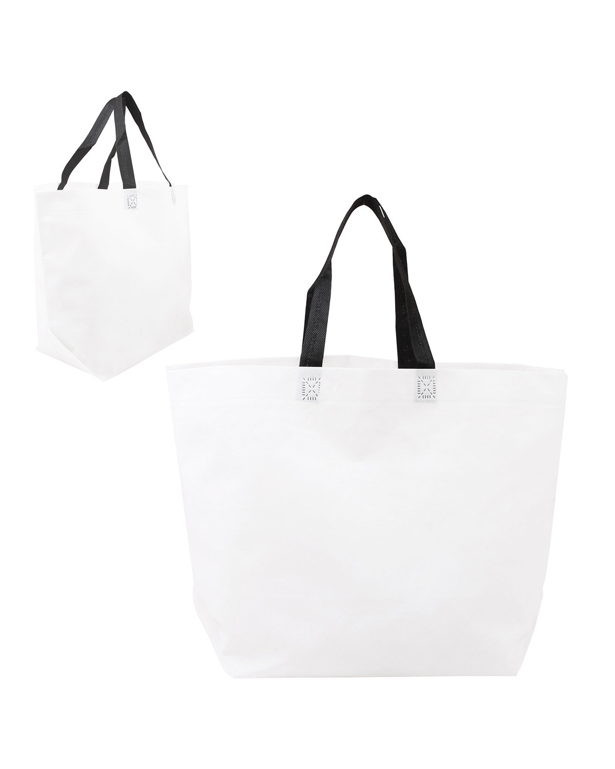 Picture of Two-Tone Heat Sealed Non-Woven Tote Bag.