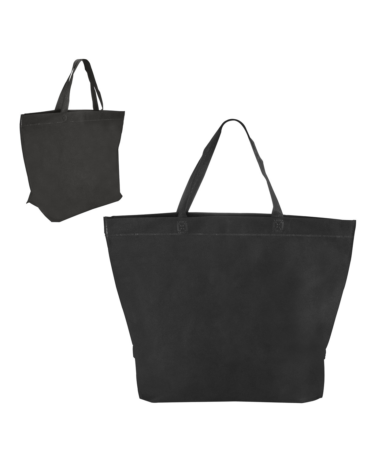 Picture of Two-Tone Heat Sealed Non-Woven Tote Bag.