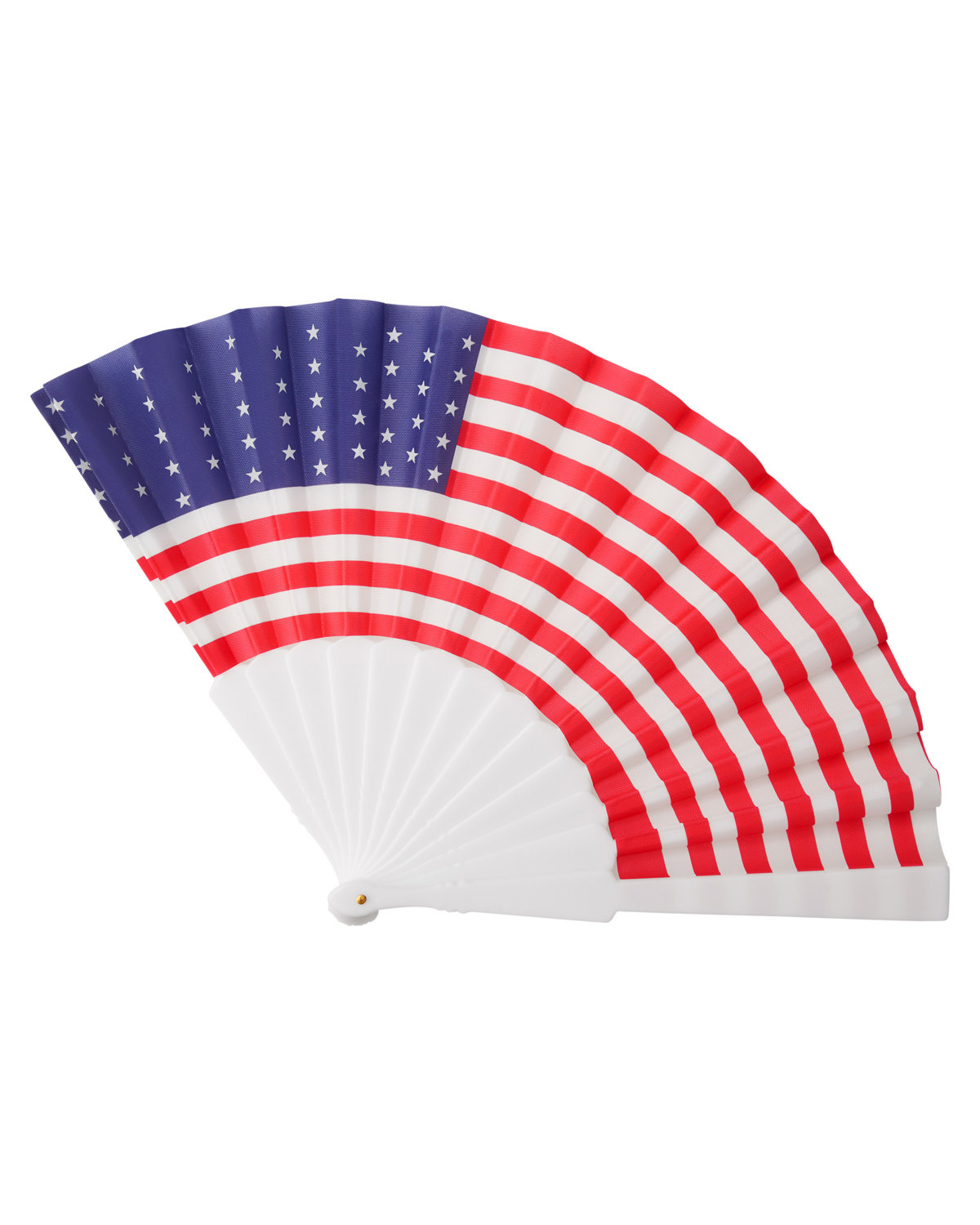 Picture of USA Patriotic Folding Handheld Fan.
