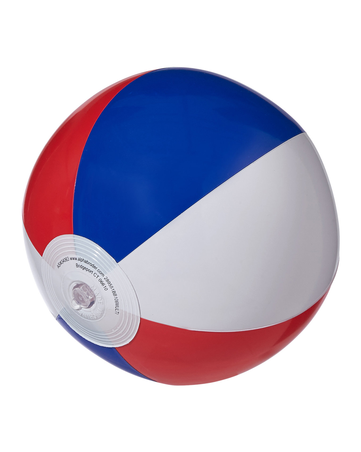 Picture of 10" Patriotic Red, White And Blue Beach Ball.