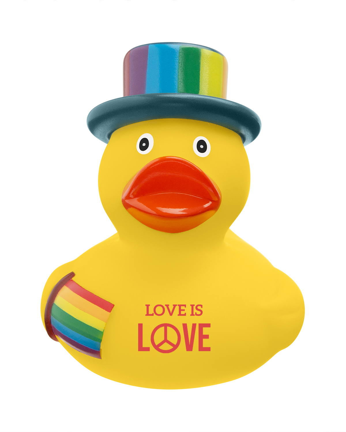 Picture of Rainbow Pride Rubber Duck.