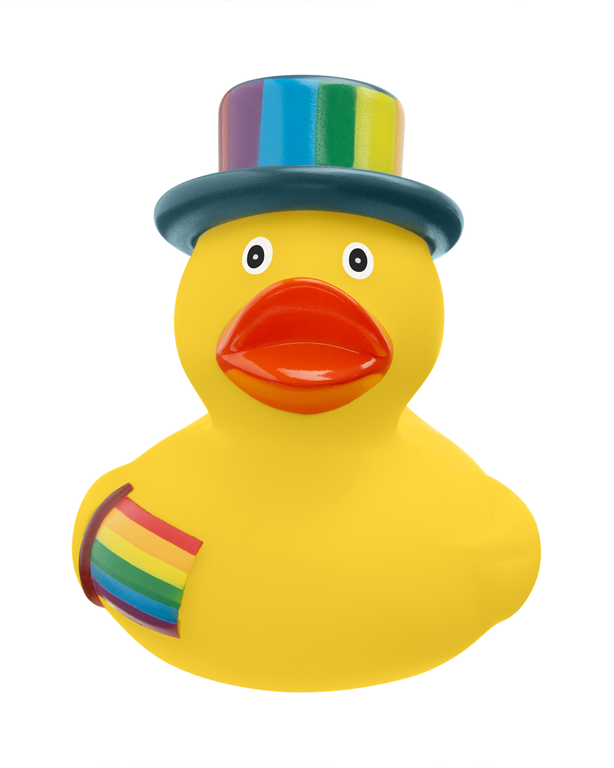 Picture of Rainbow Pride Rubber Duck.
