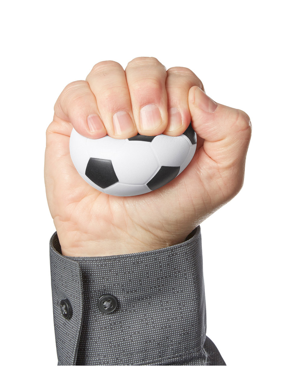 Picture of Soccer Ball Shape Super Squish Stress Ball Sensory Toy.