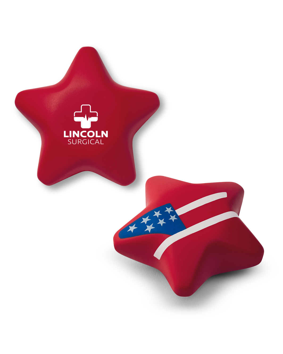 Picture of USA Patriotic Star Shape Stress Ball.