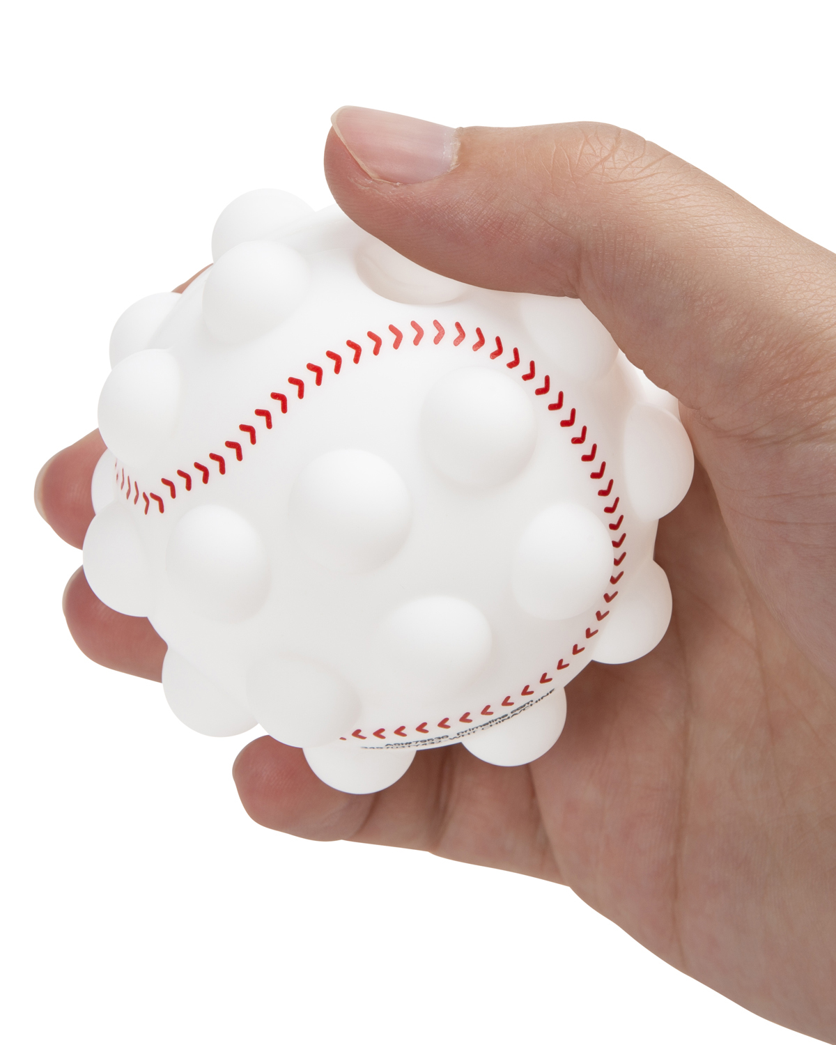 Picture of Baseball Shape Push Pop Fidget Sensory Toy.