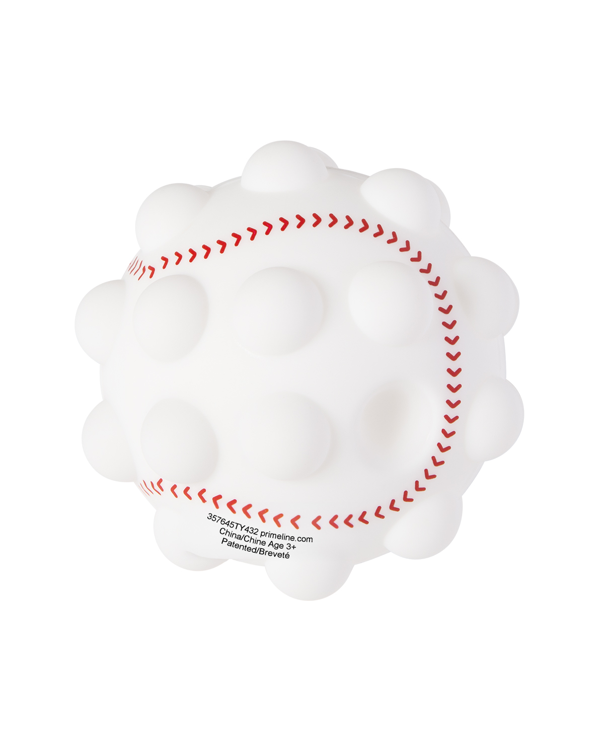 Picture of Baseball Shape Push Pop Fidget Sensory Toy.