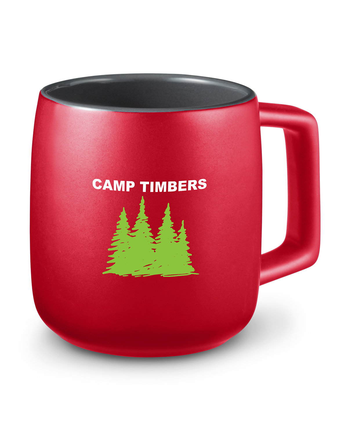 Picture of 15 oz. Geo Square Handle Ceramic Mug.