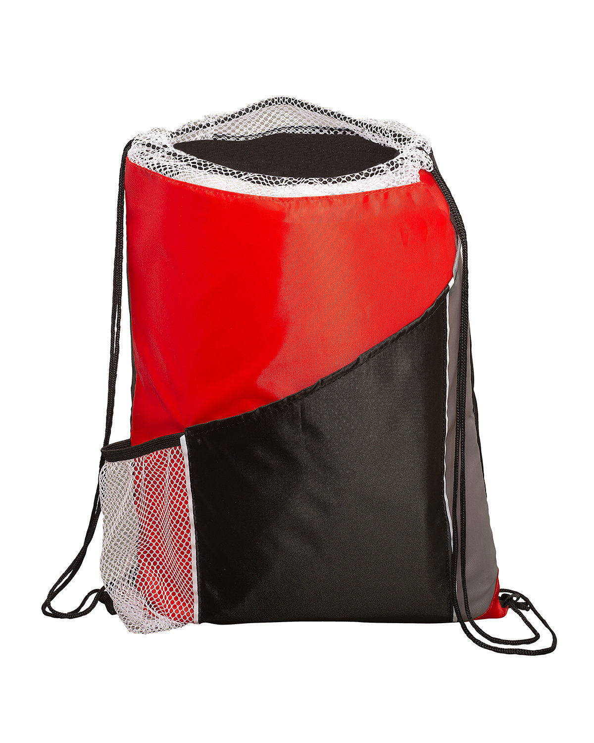Picture of Sprint Angled Drawstring Sports Bag With Pockets.