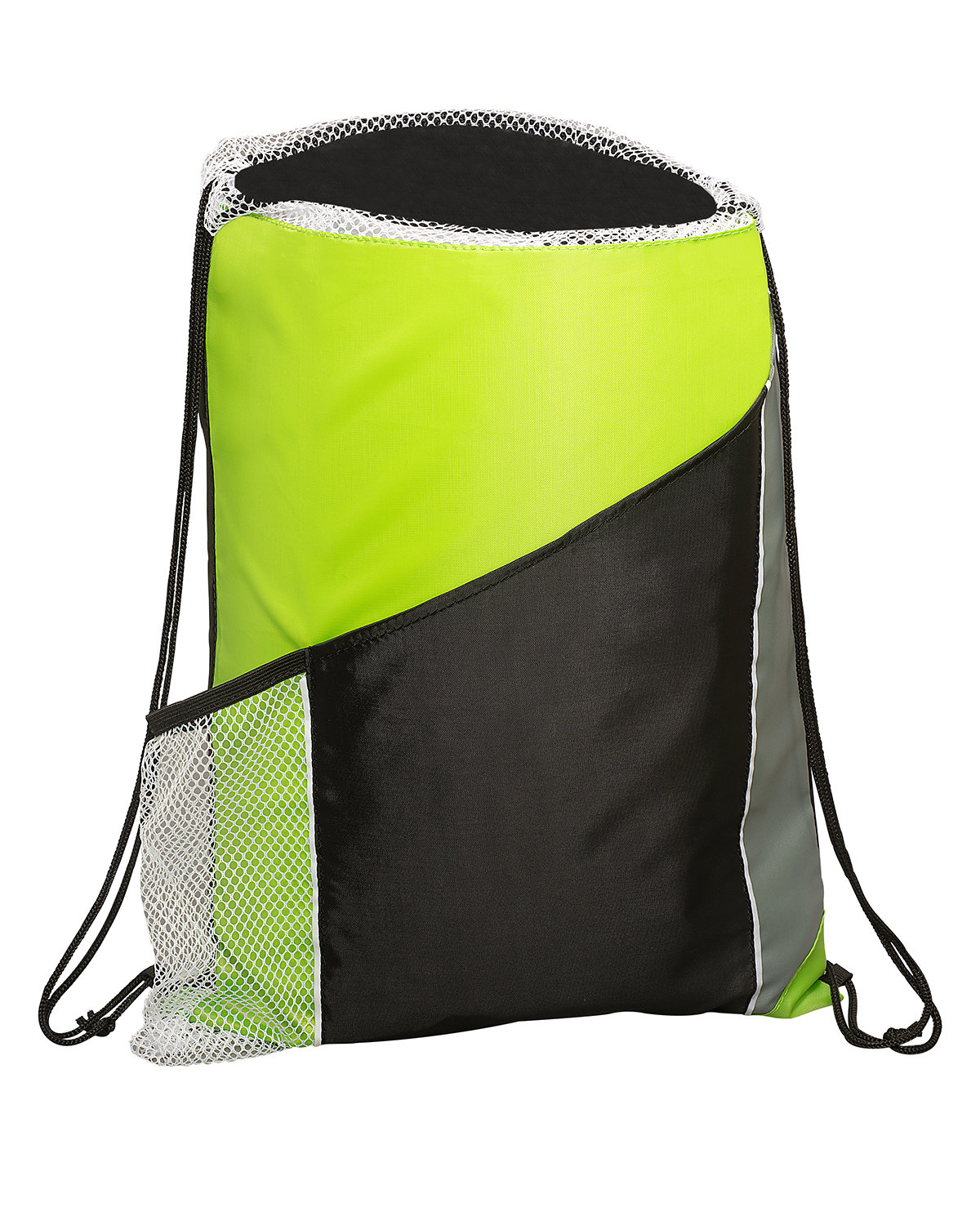 Picture of Sprint Angled Drawstring Sports Bag With Pockets.