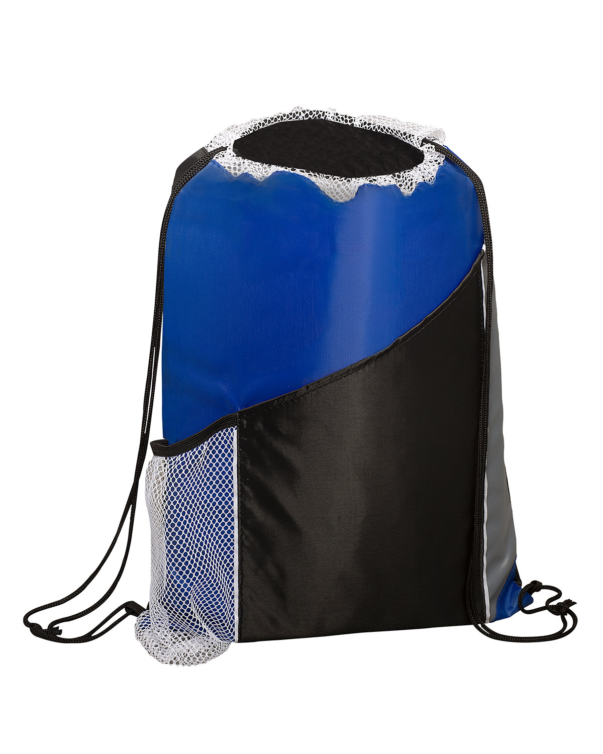 Picture of Sprint Angled Drawstring Sports Bag With Pockets.