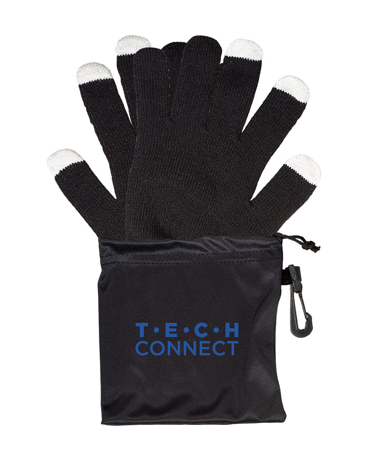 Picture of Touchscreen-Friendly Gloves In Pouch.