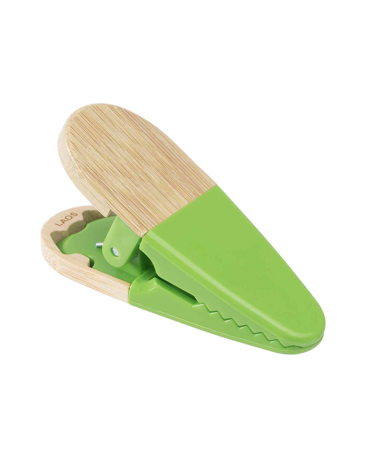 Picture of Recycled PS & Bamboo Magnetic Memo Clip.
