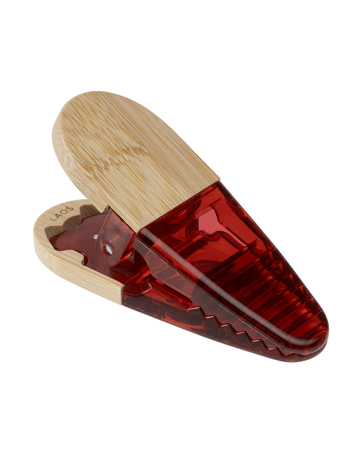Picture of Recycled PS & Bamboo Magnetic Memo Clip.