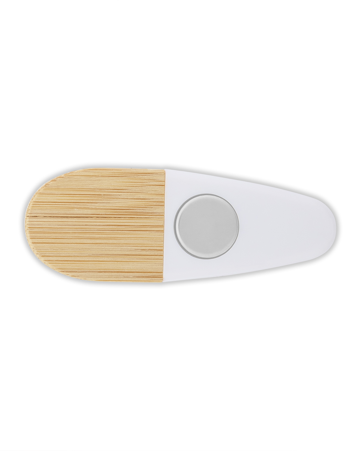 Picture of Recycled PS & Bamboo Magnetic Memo Clip.