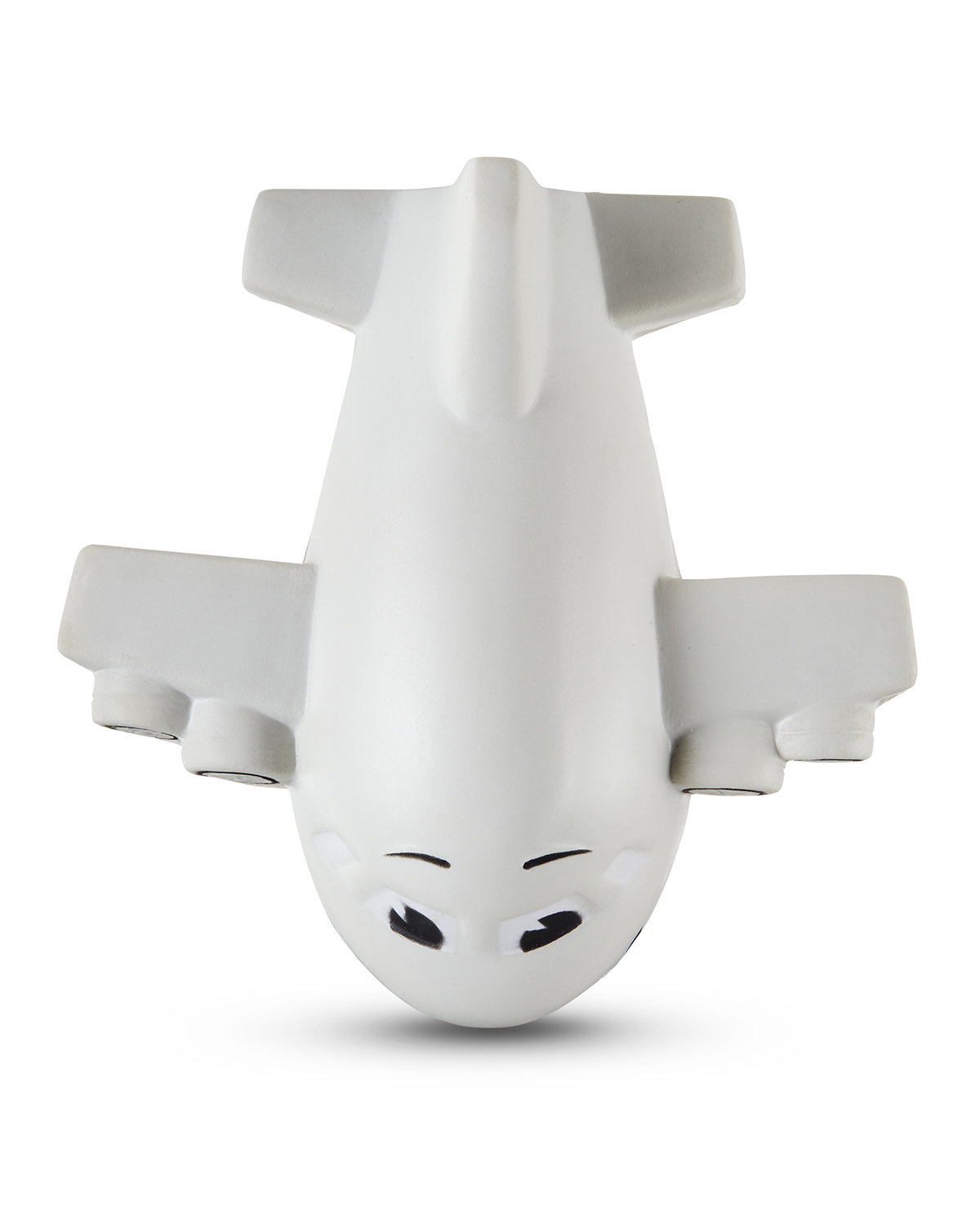 Picture of Smiling Airplane Shape Stress Ball.