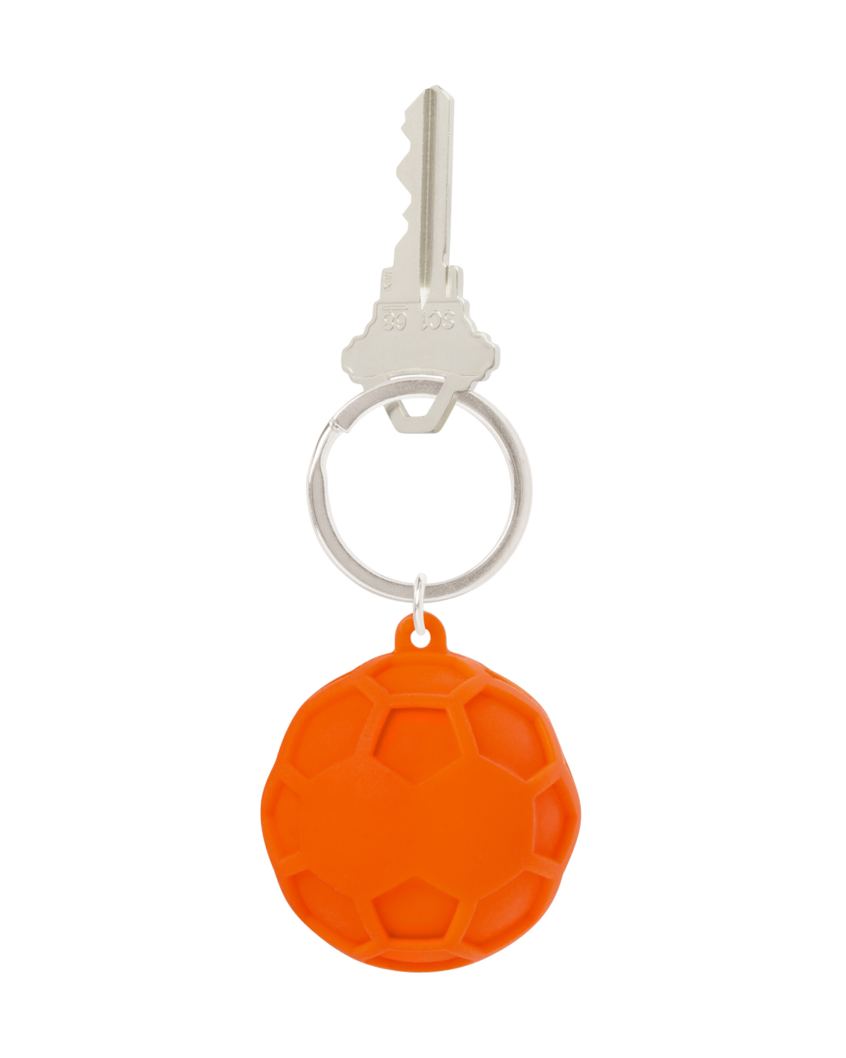 Picture of Silicone Squish Ball Keychain.